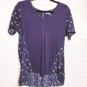 Daniel Rainn Purple Blouse Size Medium